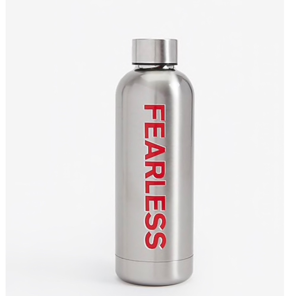 Express Fearless graphic water bottle